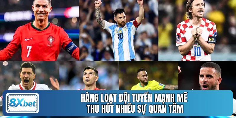Hàng loạt đội tuyển mạnh mẽ thu hút nhiều sự quan tâm