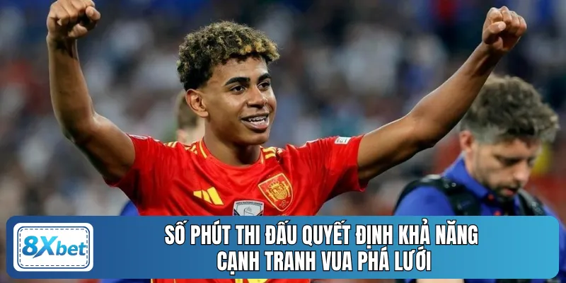 Số phút thi đấu quyết định khả năng cạnh tranh vua phá lưới